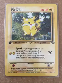 Pokemon Pikachu TCG Jungle Card 60/64 1st Edition Never Played Near Mint - Image 1