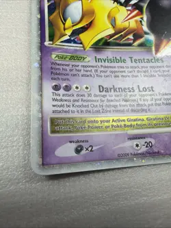Pokemon TCG Platinum Giratina LV.X Ultra Rare Holo Card 124/127 - Image 2