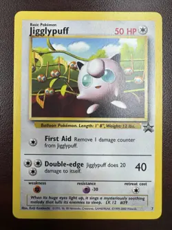 Jigglypuff 7 Wizards of the Coast Promo 7/53 Basic COMMON 2000 Pokemon Card LP+ - Image 1