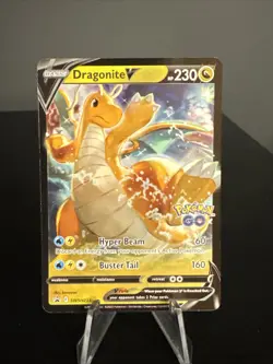 Pokemon Dragonite V - SWSH235 - Black Star Promo - Half Art Pokemon Go Card - Image 1
