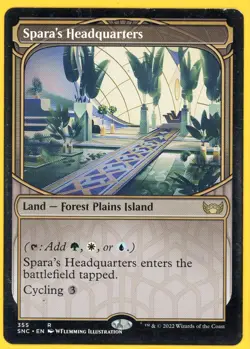 2022 Magic the Gathering Spara's Headquarters Land Forest Plains Island - Image 1