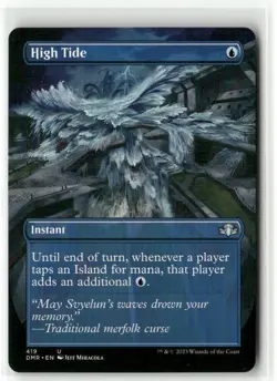 High Tide Borderless - Dominaria Remastered MTG NM - Image 1