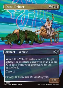 1x Dune Drifter - Extended Art NM Eng MTG - Aetherdrift - Image 1