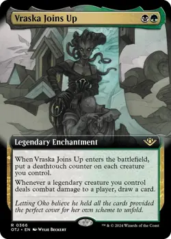 NM Extended Art Vraska Joins Up, Outlaws of Thunder Junction, Magic, 236 - Image 1