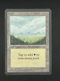 MTG ALPHA Plains (A) no Trees Edition 1993 | MP - Image 1