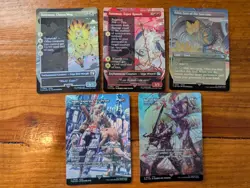MTG Final Fantasy Showcase & Borderless Foil Lot: Baron Rivalry, Vaan, Etc. NM+ - Image 1