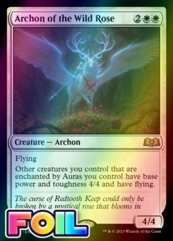 x1 Archon of the Wild Rose WOE MTG 1 FOIL RARE M/NM 1x - Image 1