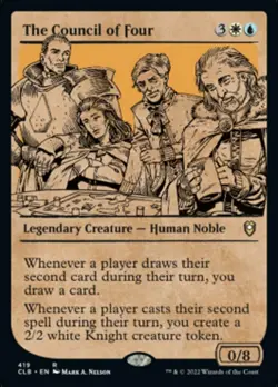 x1 The Council of Four - Showcase R MTG Commander Legends: Battle for Baldur's G - Image 1