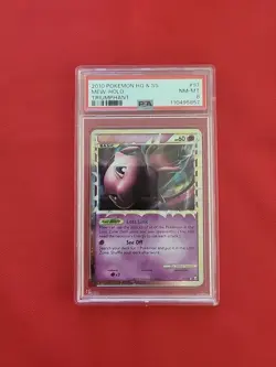 Pokemon: Mew #97/102 Holo RARE HG & SS 2010 Triumphant Vintage SWIRL - PSA 8 - Image 1