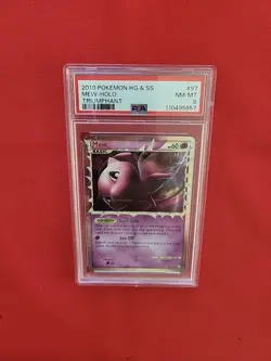 Pokemon: Mew #97/102 Holo RARE HG & SS 2010 Triumphant Vintage SWIRL - PSA 8 - Image 4