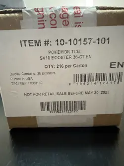 Pokemon TCG Destined Rivals BOOSTER BOX CASE Factory Sealed 6 Box - Image 1