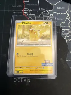 Pokemon Illustration Contest 2024 Feraligatr, Pikachu, Toxtricity EX Promo NM+ - Image 3