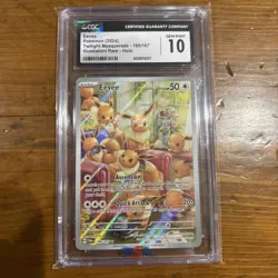 2024 Pokemon Twilight Masquerade Eevee Illustration Rare CGC 10 #188/167 - Image 1