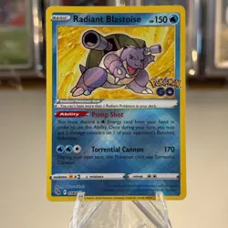 Radiant Blastoise - 018/078 - Pokemon GO - Holo Rare - Pokemon TCG NM/Mint - Image 1