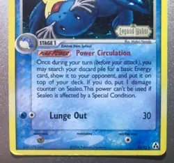 Pokemon TCG Sealeo 43/92 EX Legend Maker Set Reverse Holo Set Stamped - Image 3