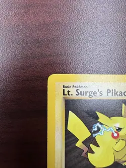 Pokemon TCG - 1st Edition Lt. Surge’s Pikachu 81/132 - Rare - Gym Heroes LP+ - Image 3