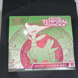 Pokemon TCG Scarlet & Violet Temporal Forces Elite Trainer Box Iron Leaves New - Image 1