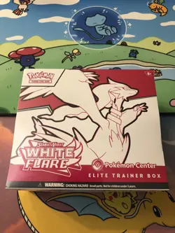 White Flare Pokemon Center Elite Trainer Box ETB Sealed/NEW w Case SAME DAY SHIP - Image 1