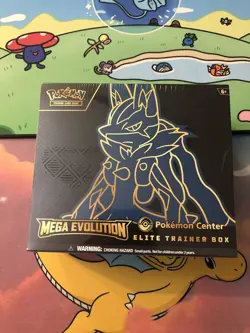 Pokemon Mega Evolution Pokemon Center ETB Lucario SEALED w Case/SAME DAY SHIP - Image 1
