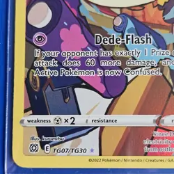 Pokemon TCG - Dedenne TG07/TG30 Brilliant Stars Trainer Gallery Full Art - NM - Image 2