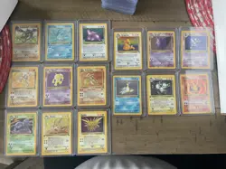 1999 POKEMON WIZARDS COMPLETE FOSSIL SET - Image 1