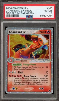 Pokemon Charizard ex EX Fire Red & Leaf Green Holo Ultra Rare #105 PSA 8 - Image 1