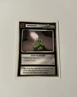 Star Trek CCG Interrupt Disruptor Overload Common Card - Image 1