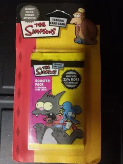 The Simpsons Trading Card Game Itchy & Scratchy Booster Pack With 11 Cards NEW - Image 1