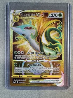 Serperior VSTAR 210/195 Secret Rare SWSH12: Silver Tempest Pokemon Card MINT - Image 1