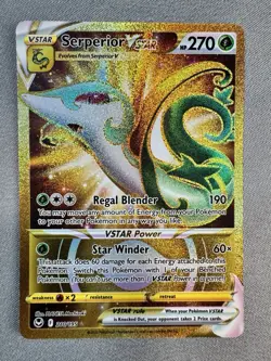 Serperior VSTAR 210/195 Secret Rare SWSH12: Silver Tempest Pokemon Card MINT - Image 2