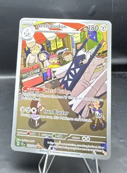 Pokemon TCG Archaludon Card 155/142 Stellar Crown Illustration Rare NM Condition - Image 3