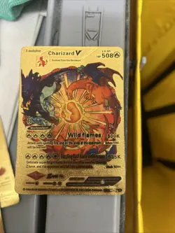 Pokemon Charizard GX Gold Foil Trading Card - Image 4