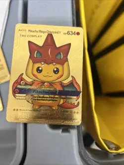 Pokemon Charizard GX Gold Foil Trading Card - Image 5