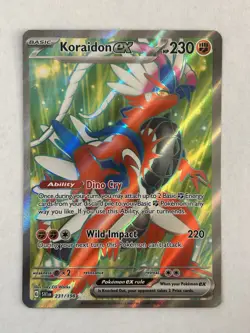 Pokemon TCG Scarlet & Violet Koraidon EX Ultra Rare Card 231/198 - Image 1