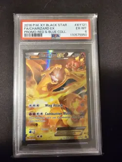 Pokemon Charizard EX XY121 Black Star Promo Holo Card 2016 PSA 6 - Image 1
