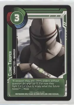 2011 Star Wars: Clone Wars Adventures Trading Card Game Clone Trooper #35 - Image 1