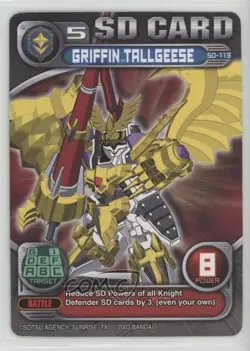 2003 Superior Defender Gundam Collectible Card Game Explosive Victory #SD-113 - Image 1