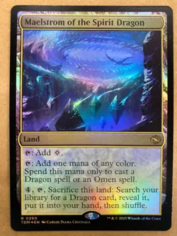 MTG 1x FOIL Maelstrom of the Spirit Dragon # 260 Tarkir: Dragonstorm Magic x1 NM - Image 1
