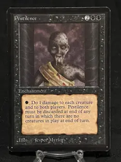 Pestilence - Limited Edition Beta ~LP~ Magic The Gathering MTG - Image 1