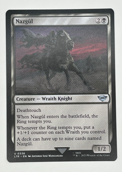 MTG Nazgul LTR #338 The Lord of the Rings Tales of Middle-Earth Magic LOTR - Image 1