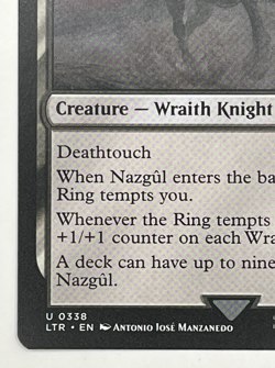 MTG Nazgul LTR #338 The Lord of the Rings Tales of Middle-Earth Magic LOTR - Image 4