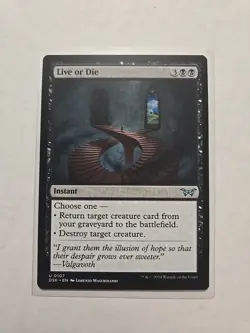 Live or Die - Duskmourn - LP - MTG Magic - Uncommon - Instant - Image 1