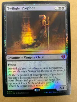 MTG 1x FOIL Twilight Prophet # 193 Commander Masters Magic the Gathering x1 NM - Image 1
