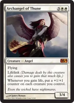 MTG English Archangel of Thune NM Normal Magic 2014 Core Set - Image 1