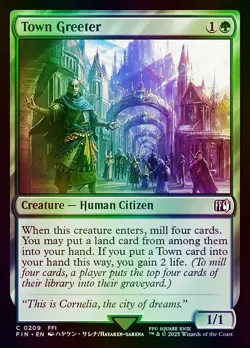 Town Greeter FINAL FANTASY (FIN) NM MTG Foil - Image 1