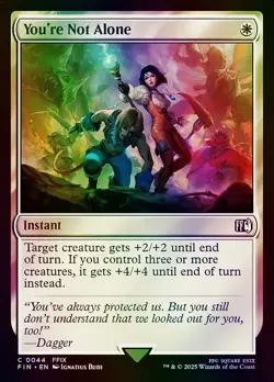You're Not Alone FINAL FANTASY (FIN) NM MTG Foil - Image 1