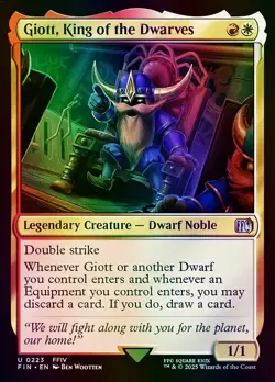 Giott, King of the Dwarves FINAL FANTASY (FIN) NM MTG Foil - Image 1