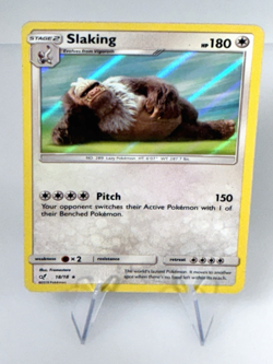 2019 Pokemon TCG Slaking Detective Pikachu 18/18 Holo Rare Card - Image 2