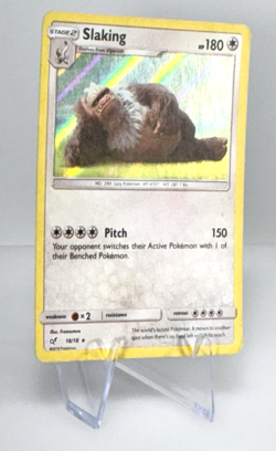 2019 Pokemon TCG Slaking Detective Pikachu 18/18 Holo Rare Card - Image 3
