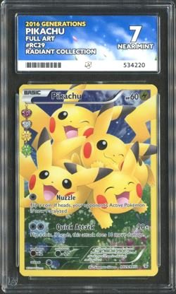 Pokemon TCG: Pikachu RC29/RC32 Generations: Radiant Collection ACE 7 NEAR MINT - Image 1